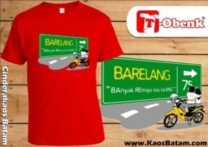 Kaos T-Obenk adalah salah satu souvenir khas Kota Batam (ilustrasi)