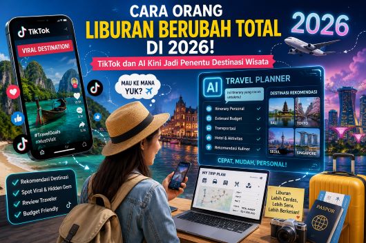 Cara Orang Liburan Berubah Total di 2026! TikTok dan AI Kini Jadi Penentu Destinasi Wisata